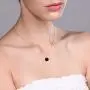 Gem Stone King 18K Yellow Gold Plated Silver Checkerboard Black Onyx Pendant Necklace With 18 Inch Chain 3.60 Ctw
