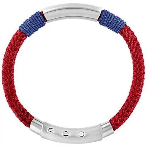 QLEESI Braided Nautical Rope Cuff Bracelet with Magnetic Clasp for Men Women, Handmade Stylish Infinity Knotted Woven Nylon String Warp Bracelet Gifts for Boys QLEESI Braided Nautical Rope Cuff Bracelet with Magnetic Clasp for Men Women, Handmade Stylish Infinity Knotted Woven Nylon String Warp Bracelet Gifts for Boys