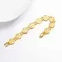 U7 Allah Bracelet for Women Girls|Platinum 18K Gold Plated Link Chain Coin Style Bracelets Bangle Religious Muslim Jewelry