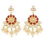 Crunchy Fashion Bollywood Style Traditional Indian Wedding Jewelry padmavati Necklace with Earring Set for Women