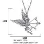 DOWAY Halloween Antique Alloy Plated Wings Archery Skeleton Skull Pendant Necklace Novelty Jewelry for Women Girls Charm Party Gift DOWAY Halloween Antique Alloy Plated Wings Archery Skeleton Skull Pendant Necklace Novelty Jewelry for Women Girls Charm Party Gift