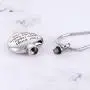 Personalized Customizable Urn Necklace for Ashes Stainless Steel Cremation Jewelry With Heart Angel Wing Memorial Pendant Personalized Customizable Urn Necklace for Ashes Stainless Steel Cremation Jewelry With Heart Angel Wing Memorial Pendant