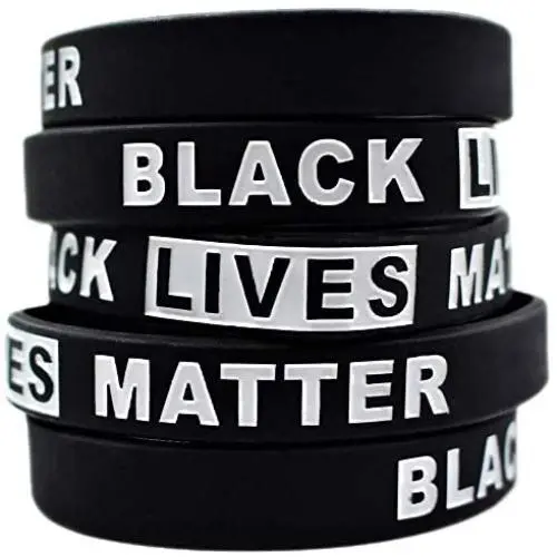 Black Lives Matter (Pack of 5) Silicone Wristband Bracelet
