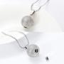zeqingjw Basketball Urn Necklaces for Ashes Stainless Steel for Men Women,Cremation Jewelry for Ashes,Always in My Heart Memory Necklace Gift, Easter Keepsake for Boys