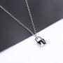 Lock Pendant Y Necklace Simple Cute Necklaces Long Multilayer Chain Fashion Jewelry Women Girls Gift for Her