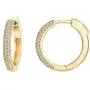 PAVOI 14K Gold Plated 925 Sterling Silver Cubic Zirconia Hoop Earrings PAVOI 14K Gold Plated 925 Sterling Silver Cubic Zirconia Hoop Earrings