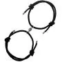 Couple Magnetic Bracelet Set Rope Braided Charm Adjustable Couple Gift Jewelry Set Box for Women Men 2 Pack