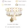 Udalyn 3 Sets Bohemian Stackable Bead Bracelets for Women Men Multilayered Bracelet Set Pendant Tassel Charm Stretch Bangles