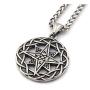 Gungneer Stainless Steel Celtic Knot Triquetra Irish Compass Necklace Trinity Strength Symbol Keel Chain Jewelry