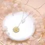 Sterling Silver Sunflower with CZ Warmth Sunshine Jewelry Y Pendant Necklace or Bracelet Anklet for Women