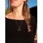 Lava Stone Oil Diffuser Necklace - with Stainless Steel Chain, 17.7'' + 2'' Extender