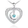 Distance Heart Necklace for Women 925 Sterling Silver 18k Moon Heart Pendants for Girlfriend Wife Mother Sister Necklaces Jewelry for Christmas Valentines Day Distance Heart Necklace for Women 925 Sterling Silver 18k Moon Heart Pendants for Girlfriend Wife Mother Sister Necklaces Jewelry for Christmas Valentines Day