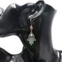 BELUCKIN Antique Green Bronze Fatima Hamsa Hand Drop Dangle Earrings Women Bohemian Vintage Statement Earrings Jewelry