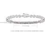 ALOV Jewelry Sterling Silver Mother and Daughter Forever Love Cubic Zirconia Bracelet ALOV Jewelry Sterling Silver Mother and Daughter Forever Love Cubic Zirconia Bracelet