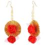 Efulgenz Indian Flower Gota Patti Jewelry Set for Haldi Mehandi Baby Shower Wedding Women Girls