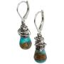 Novica Golden Sea Currents Amazonite Dangle Earrings For Girls Womens