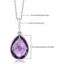 Gem Stone King 925 Sterling Silver Amethyst Pendant Necklace 6.50 Ct Pear Shape Gemstone Birthstone For Women with 18 Inch Silver Chain Gem Stone King 925 Sterling Silver Amethyst Pendant Necklace 6.50 Ct Pear Shape Gemstone Birthstone For Women with 18 Inch Silver Chain
