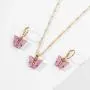 Butterfly Necklace Earrings Set Colorful Acrylic Charm Hoop Earring Fashion Jewelry Gifts for Women Girls
