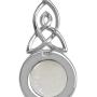 Silvershake Natural Moonstone 925 Sterling Silver Triquetra Celtic Knot Pendant