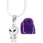 Alien Jewelry Alien Necklace Pendant Gifts for Women Men UFO Jewellery Accessories Decor Accessories Ancient Charms Spaceship