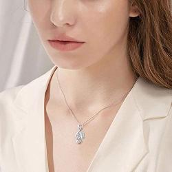 TRISHULA Tree of Life Cremation Locket Necklace for Memorial, Music Note Butterfly/Heart Rose 925 Sterling Silver Urn Jewelry Pendant,Keepsake Charm Pendant Jewelry for Women