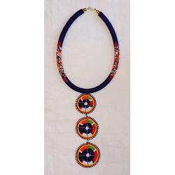 textures in time Hand Created African Maasai Beaded Choker