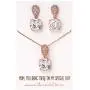 A+O Mother of The Bride or Groom Gift, Cushion Cut Wedding Jewelry Set in Silver, Gold, Rose Gold A+O Mother of The Bride or Groom Gift, Cushion Cut Wedding Jewelry Set in Silver, Gold, Rose Gold