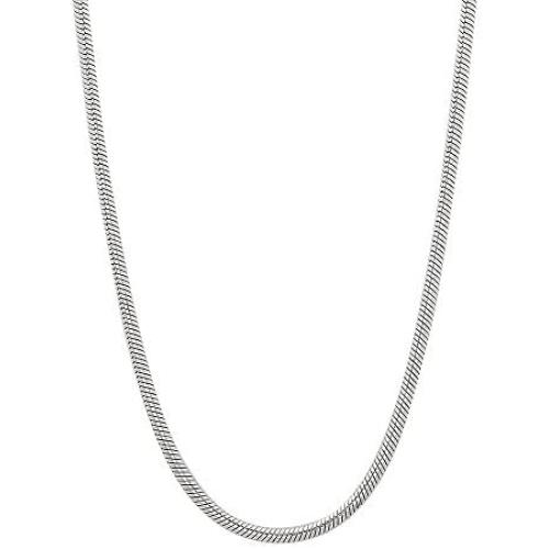 1mm-4mm Solid .925 Sterling Silver Round Snake Chain Necklace or Bracelet