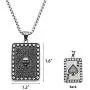 Painosess Men Women Necklace Vintage Stainless Steel Ace of Spades Skull Pendant with 24 inches Chain Painosess Men Women Necklace Vintage Stainless Steel Ace of Spades Skull Pendant with 24 inches Chain