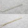 Artmiss Bar Pendant Necklace Gold Long Y-Necklace Delicate Lariat Chain Jewelry for Women and Girls (Silver)