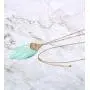 MIRMARU Bohemian Silky Thread Feather Shape Dangle Fringe Tassel Pendant Necklace - Gold Metal Long Chain Necklaces Statement for Women and Girl MIRMARU Bohemian Silky Thread Feather Shape Dangle Fringe Tassel Pendant Necklace - Gold Metal Long Chain Necklaces Statement for Women and Girl