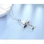 UNY 316L Stainless Steel Memorial Pets Ashes Keepsake Pendant Unique Jesus on Cross urn Cremation Pendant