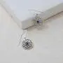 Boma Jewelry Sterling Silver Bohemian Lotus Flower Dangle Earrings Boma Jewelry Sterling Silver Bohemian Lotus Flower Dangle Earrings