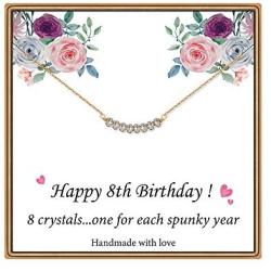 IEFLIFE Necklaces for Women Girls Birthday Gifts, Beaded Bar Necklace Birthday Gifts for Women Girls Crystal Beads Necklace Happy Birthday Jewelry 7-30th Birthday Necklace