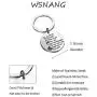 WSNANG Inspirational Feminist Jewelry RBG Quote I Ask No Favors for My Sex All I Ask for Our Brethren is That They Take Their Feet Off Our Necks RBG Keychain