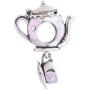SPARKL Jewellery Teapot and Cup 925 Sterling Silver Bead for Pandora Charm Bracelet/European Style Charm Bracelets