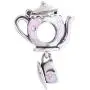 SPARKL Jewellery Teapot and Cup 925 Sterling Silver Bead for Pandora Charm Bracelet/European Style Charm Bracelets SPARKL Jewellery Teapot and Cup 925 Sterling Silver Bead for Pandora Charm Bracelet/European Style Charm Bracelets