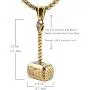 HZMAN Thor Hammer Stainless Steel Necklace For Men and Women Hammer Pendant Necklace 22+2 Inch Chain HZMAN Thor Hammer Stainless Steel Necklace For Men and Women Hammer Pendant Necklace 22+2 Inch Chain