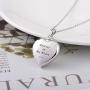 FREECO 925 Sterling Silver Cremation Jewelry for Pet Ash - Heart Memorial Ash Pendant Paw Print Urn Necklace for Dog Cat