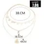Taktik Boho Layered Coin Pendant Necklaces Gold Moon Necklace Chain Sequins Jewelry for Women and Girls Taktik Boho Layered Coin Pendant Necklaces Gold Moon Necklace Chain Sequins Jewelry for Women and Girls