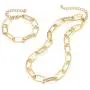 LANE WOODS Gold Chain Necklace and Bracelet for Women Ladies Dainty and Chunky Chain Link Paperclip Jewelry Set LANE WOODS Gold Chain Necklace and Bracelet for Women Ladies Dainty and Chunky Chain Link Paperclip Jewelry Set