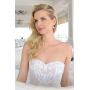Mariell Freshwater Pearl Wedding Necklace & Earrings Rose Gold Halo Jewelry Set for Bridesmaids & Brides