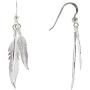 Les Poulettes Jewels - Sterling Silver Earrings Two Feathers