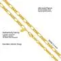 Lifetime Jewelry 5.5mm Rounded Figaro Chain Necklace 24k Real Gold Plated Lifetime Jewelry 5.5mm Rounded Figaro Chain Necklace 24k Real Gold Plated