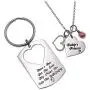 LParkin Dad Daughter Necklace Jewelry, Father Daughter Keychain Jewelry, Daddys Girl Birthday Necklace Set, Theres This Girl Who Stole My Heart She Calls Me Daddy LParkin Dad Daughter Necklace Jewelry, Father Daughter Keychain Jewelry, Daddys Girl Birthday Necklace Set, Theres This Girl Who Stole My Heart She Calls Me Daddy