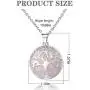 Tree of Life Necklace,Chakra Pendant Necklace Crystals Quartz Jewelry with Chain Gift for Women 
