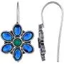 Saissa Silver Plated Oxidised Metal Lightweight Blue Stone Indian Earrings Jewelry for Girls and Women Saissa Silver Plated Oxidised Metal Lightweight Blue Stone Indian Earrings Jewelry for Girls and Women