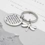 G-Ahora Outlander Themed Gifts Sing Me A Song Lyrics Dragonfly Bracelet Keychain Skye Boat Song Claire Jamie Fraser Lover Gift for Outlander Fans