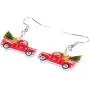 DUOWEI Acrylic Christmas Truck Tree Garland Earrings Drop Dangle Jewelry For Women Kids Teens Festival Gifts DUOWEI Acrylic Christmas Truck Tree Garland Earrings Drop Dangle Jewelry For Women Kids Teens Festival Gifts