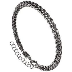 Bagatelle Ultimate Luxury Stainless Steel Silver Gold Bracelet, Cuban Chain Link Bracelet for Men Women,Mens Silver Gold Bracelet,Jewelry Size 6.7'' to 8.4'' with GiftBag